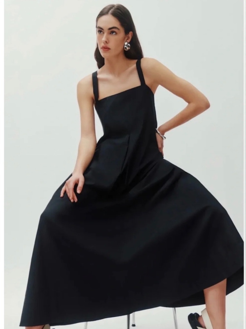 Reformation Alivia Dress Black - Size S